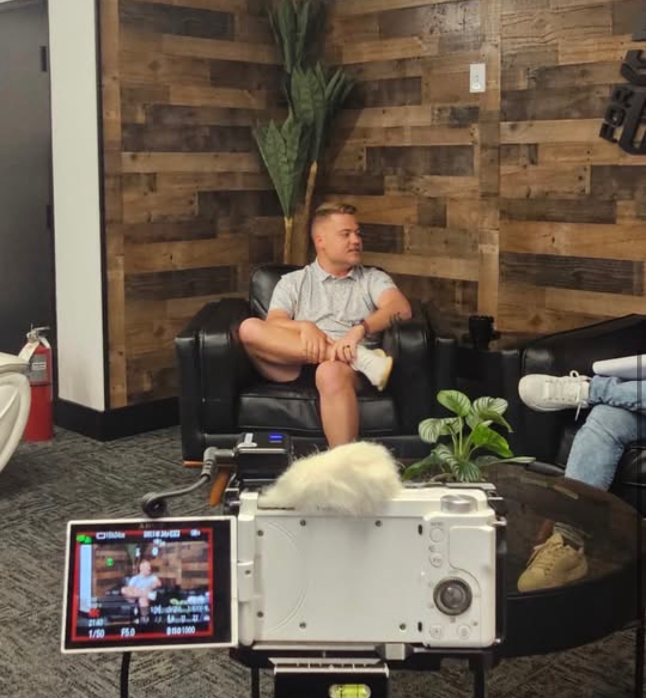 Talking shop on camera