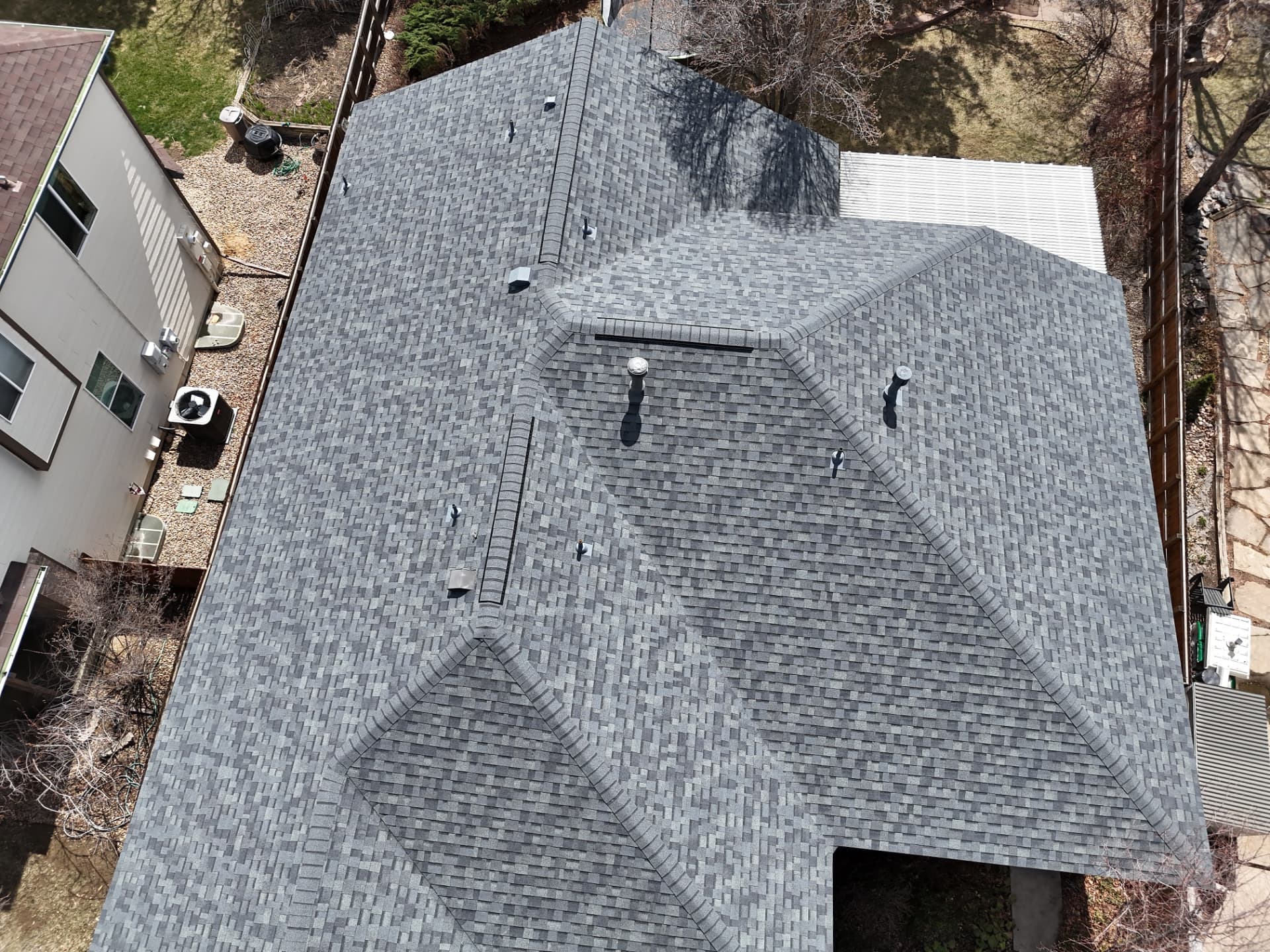 Finished slate blend, top down, Arvada, CO